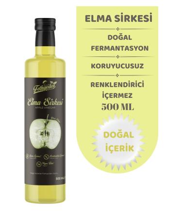 HAND MADE From Fethiye Natural Fermented Additive-Free and Organic Apple Cider Vinegar 500ml