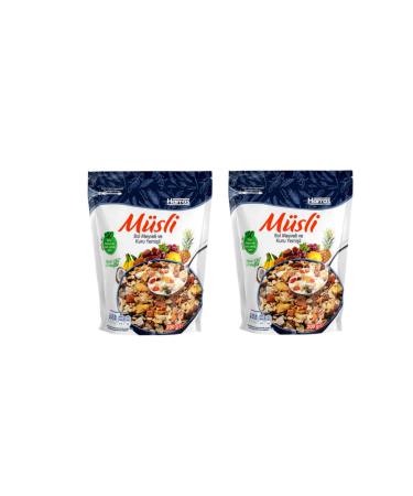 Harras Muesli with Lots of Fruits and Nuts 200 Gr X 2 Pieces