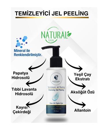 BERRALINA NATURAL CARE PRODUCTS Anti-Aging Natural Cleansing Gel Peeling All Skin Types Natural Content