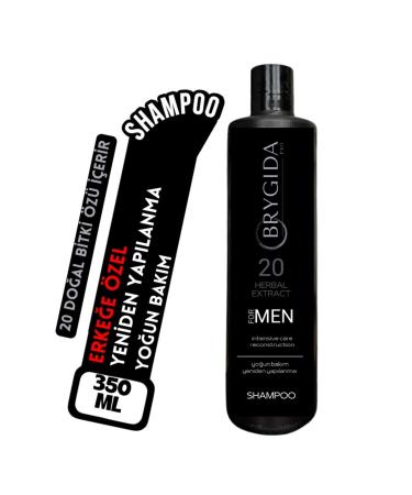 BRYGIDA Restructuring and Repairing / Care Shampoo for Men Contains 20 Plant Extracts.