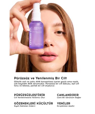 Cream Co. Aha Bha Vitamin C Serum | Even Skin Tone Pore Tightener | Glycolic Acid Centella - Buy Online on GoSupps.com