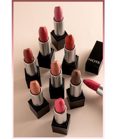 Note Cosmetics Mattever Lipstick Semi Matte Satin Finish Lipstick 06 Sunset Party - Pink - Buy Online on GoSupps.com