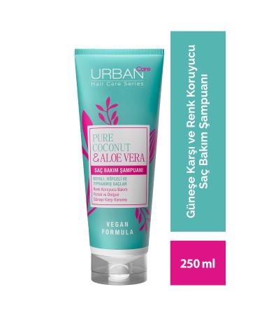 Urban Care Pure Coconut & Aloe Vera Color Protecting Shampoo for Dyed Hair-250ml-vegan