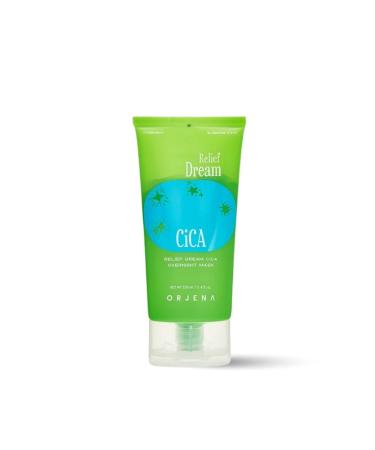 Orjena Relief Dream Cica Overnight Mask- Skin Barrier Repair Moisturizing Sleeping Mask-soothing-100ml - Buy Online on GoSupps.com