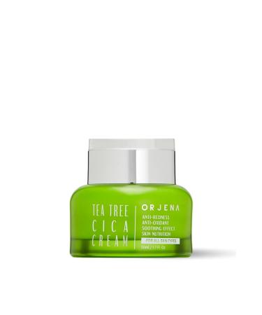 Orjena Tea Tree Cica Skin Barrier Repair - Anti-Redness and Acne - Soothing Cream - 50ml - Buy Online on GoSupps.com