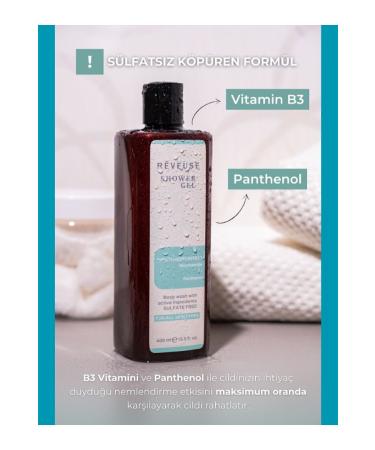 Reveuse Moisturizing Nourishing Effective Eczema Reliever Special Shower Gel for Dry Oily and Dry Skin 400ml - Buy Online on GoSupps.com