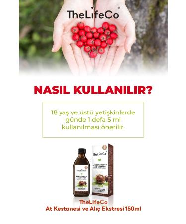 TheLifeCo Liquid Food Supplement Containing Horse Chestnut & Hawthorn Extract 150 ml - Buy Online on GoSupps.com