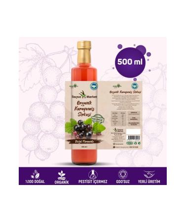 Drug-Free Market Organic Black Cherry Vinegar / 500 Ml
