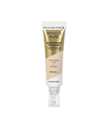 Max Factor Miracle Pure Foundation Light Ivory No: 40