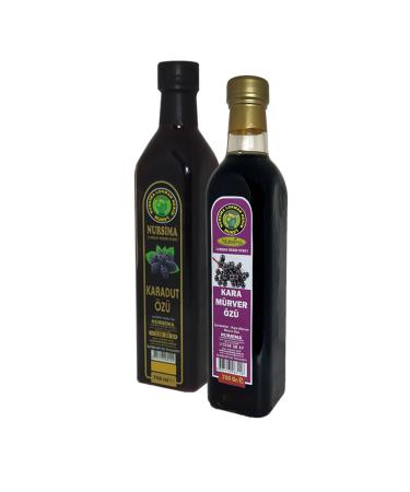 Nursima Black Elderberry Extract 700 ml and Black Mulberry Extract 700 ml Set