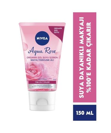NIVEA Organic Rose Water Makeup Remover Gel that removes makeup without leaving residue eleg.1273