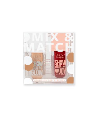 Show by Pastel Mix & Match Glow Liquid Highlighter 72 & Joy Liquid Blush 55