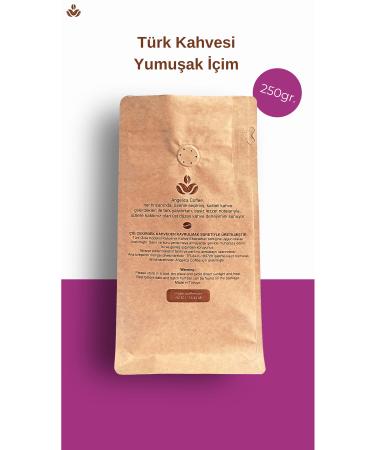 Angelica Coffee Soft Drink Turkish Coffee Medium Roasted Foamy Soft Drink Turkish Coffee 250 gr - Buy Online on GoSupps.com