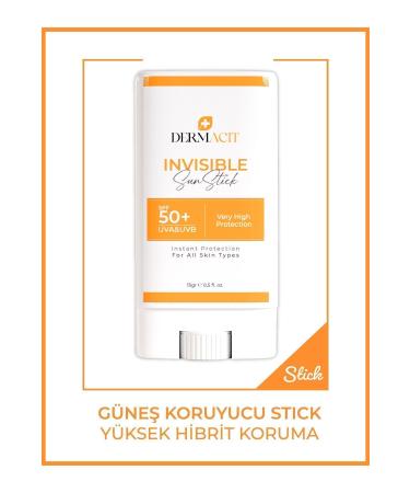 DERMACIT Stick Sun Cream - SPF 50 Hybrid Protection (UVA & UVB For All Skin Types 15gr) - Buy Online on GoSupps.com