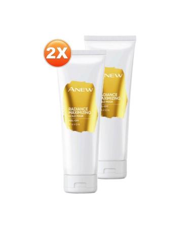 Avon Anew Radiance Maximising Gold Face Mask 75 Ml. Duo Set - Buy Online on GoSupps.com