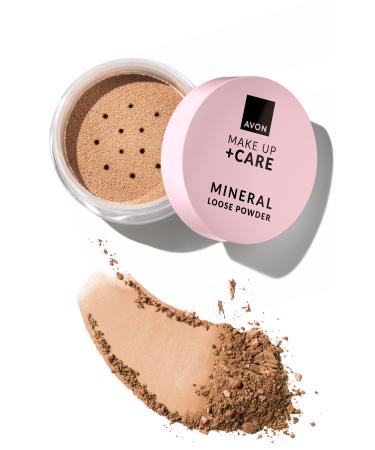 Avon Make Up + Care Mineral Loose Powder Foundation Medium