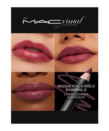 Mac Sleek Satin Lipstick konik Saten Biti li Ruj-SITTING PRETTY 3.5GM - Buy Online on GoSupps.com