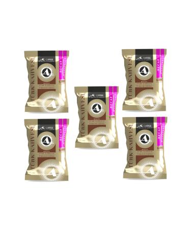A Coffee Decaffeinated Turkish Coffee BIO Soft Drink 100 gr X 5 Pieces SET OF 5