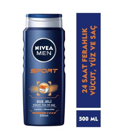 NIVEA Men's Hair and Body Shampoo eleg.1800 which refreshes your skin while cleaning it with its rich foam.