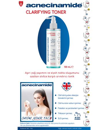 Acnecinamide Clarifying Toner - Anti-acne purifying toner that reduces oil production and blackhead formation - Buy Online on GoSupps.com