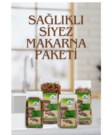 Siyez Evi 0 Siyez Flour Pasta Package 4 Types of Pasta (COUSCOUS VERMICHEL FLOUR NOODLES)