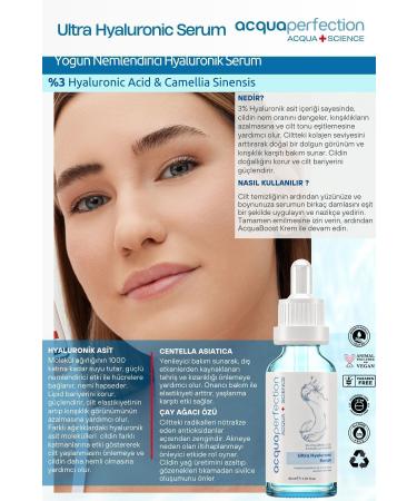 Acqua Perfection Ultra Intensive Moisturizing Plumping Effect Anti-Wrinkle 3% Hyaluronic Serum 30ml - Buy Online on GoSupps.com