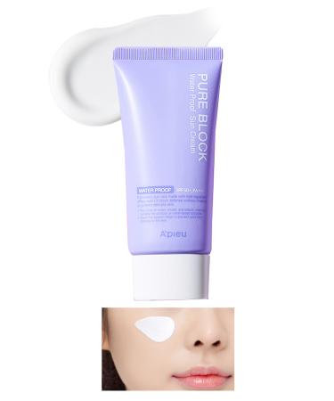 Missha Sweat and Water Resistant Sun Cream A'PIEU Pure Block Water Proof Sun Cream SPF50+/PA+++ 50ml