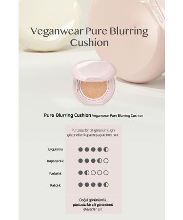 CLIO Blur Effect Vegan Cushion CLIO Veganwear Pure Blurring Cushion+Refill SPF50+ PA+++(2 Lingerie) - Buy Online on GoSupps.com