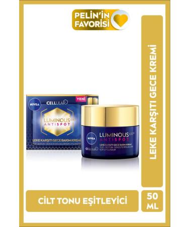 NIVEA Luminous630 Anti-Blemish Night Facial Cream 50ml Skin Tone Equalizer.HIDDEN GG233