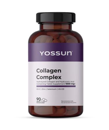 YOSSUN Tablet Food Supplement Containing Hydrolyzed Collagen and Hyaluronic Acid - Buy Online on GoSupps.com