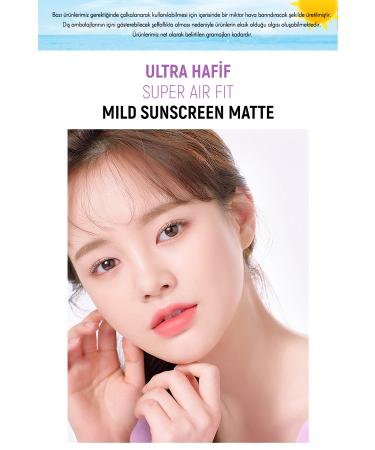 Missha Light Textured Matte Finish Sunscreen A'PIEU Super Air Fit Mild Sunscreen Matte Spf50+/PA++++ - Buy Online on GoSupps.com