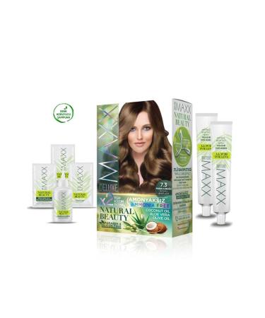 Natural Beauty Ammonia-Free Hair Dye 7.3 Hazelnut Shell - Lisinya