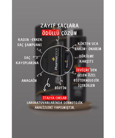 Pharmablack Anti Hair Loss Shampoo Anagain Phtokertatin BIOTIN Olive Leaf Horse Chestnut 250 ml 2pcs - Buy Online on GoSupps.com