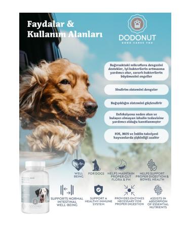 DODONUT Dog Health Set of 4 Probiotic Skin and Fur Health Multivitamin Natural Salmon Oil - Buy Online on GoSupps.com