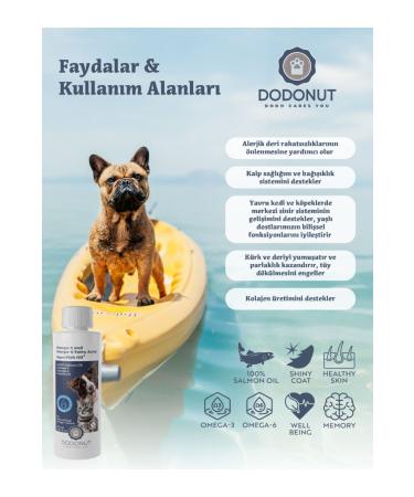 DODONUT Dog Health Set of 4 Probiotic Skin and Fur Health Multivitamin Natural Salmon Oil - Buy Online on GoSupps.com
