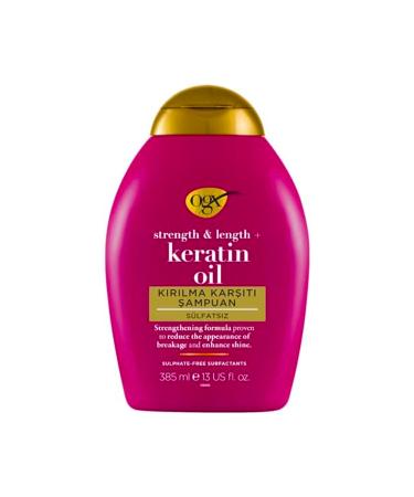 OGX Keratin Oil Shampoo - Anti-Breakage Hair Care Shampoo 385ml