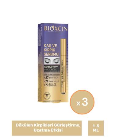 Bioxcin Eyebrow and Eyelash Serum x 3