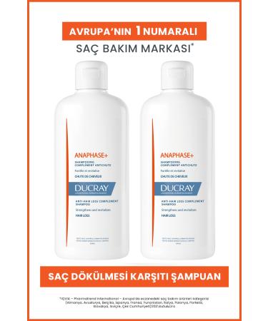 Ducray Anaphase Anti Hair Loss Shampoo 400 ml X 2