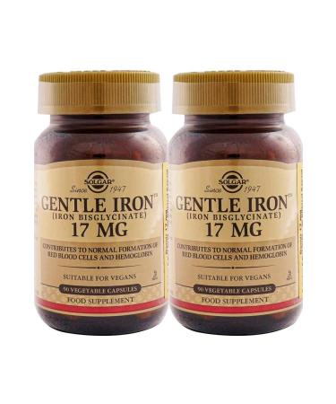 Solgar Gentle Iron 17 Mg 90 Capsules 2 Pieces