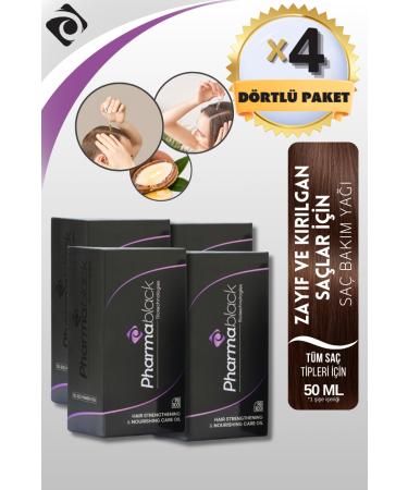 Pharmablack Anti-Loss Fast Hair Growth Nourishing and Repairing Hair Care Oil 50 Ml 4 pieces