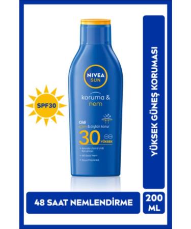 NIVEA Moisturizing Body Lotion for All Skin Types Protecting from Rays 200ml Spf30 Demb.1195