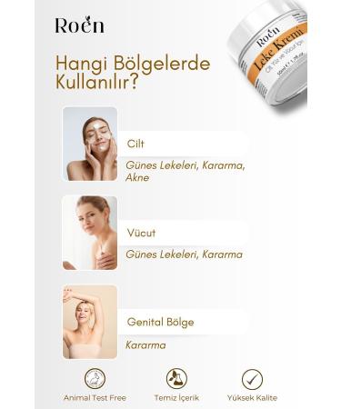 Roen Skin Whitening Blemish Cream Darkening Acne Sun Spots Glutathione Whitening Blemish Cream 50ml - Buy Online on GoSupps.com