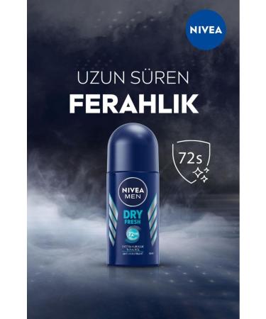 NIVEA Men Dry Fresh Men's Roll On 50 ml - Buy Online on GoSupps.com