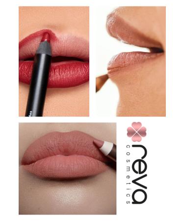 REVA Creamy Plumping Warm Red Lip Pencil & Plumping Lip Liner No:632 - Buy Online on GoSupps.com