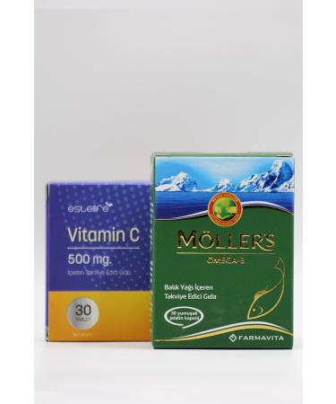 Mollers Fish Oil 30 Capsules and Vitamin C