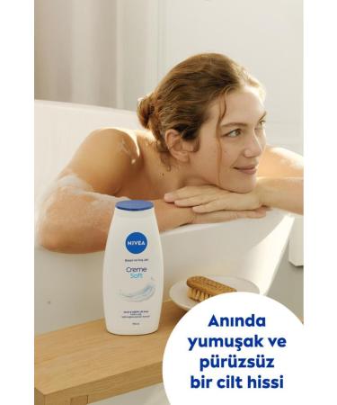 NIVEA Creme Soft Creamy Touch Bath and Shower Gel 500ml Cleans while caring Almond Oil Moisturizing - Buy Online on GoSupps.com