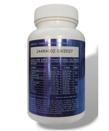 Voonka Multi Collagen Powder Hydrolyzed collagen 90 Tablets - Buy Online on GoSupps.com