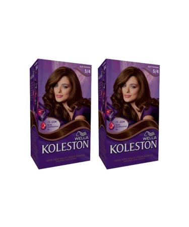 Wella Koleston Kit Hair Dye 5/4 Light Chestnut X 2 Pieces
