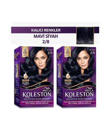 Wella Koleston Kit 2/8 Blue Black X2 Pieces