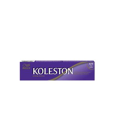 Wella Koleston Single Tube Hair Dye 6/0 Dark Blonde - Buy Online on GoSupps.com